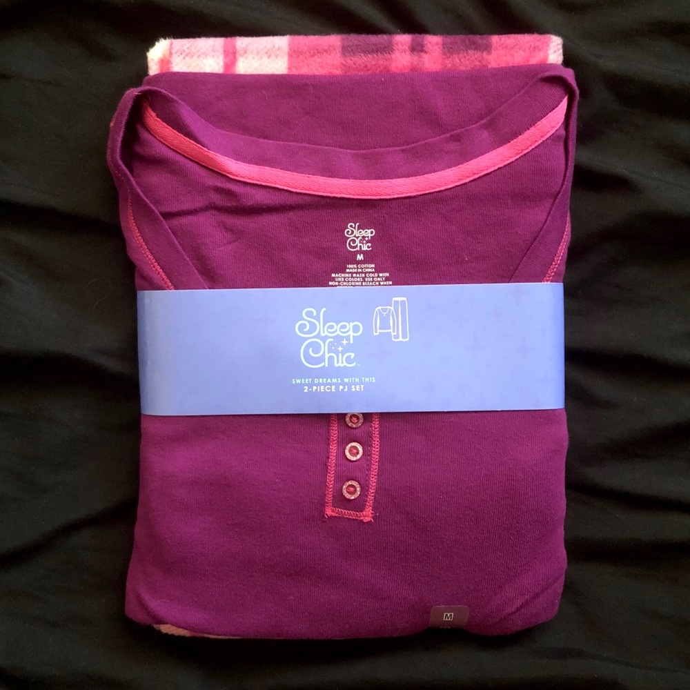 Purple Two-Piece Pajama Set